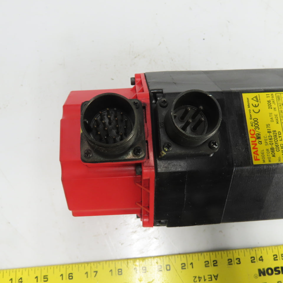 Fanuc A06B-0163-B175 1.8Kw AC Servo Motor 161V 200Hz 3000RPM 6.8A 3Ph