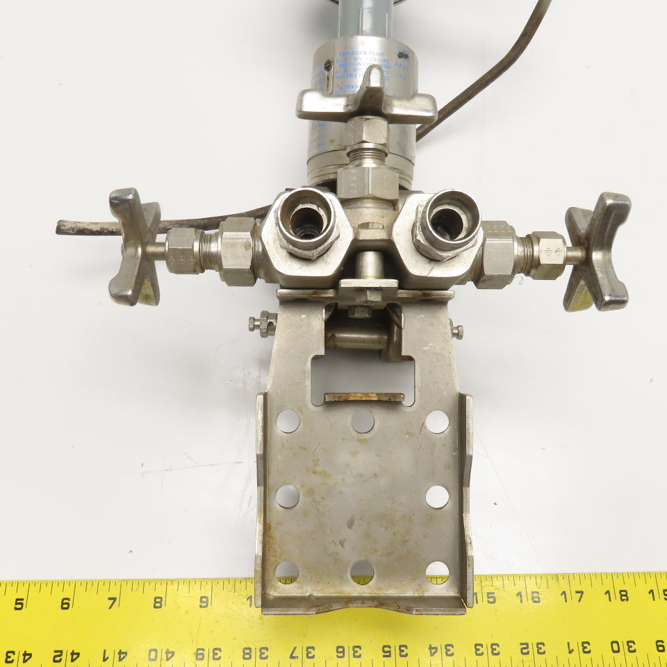 Gould PD3000-200 Flow Transmitter 3 Way Stainless Steel Manifold 1/2" NPT
