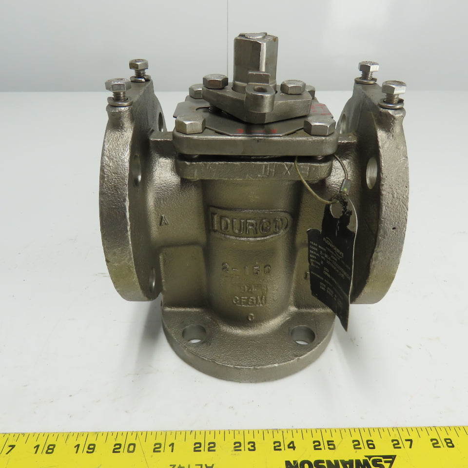 Flowserve 2-MG4-11D-0T9M1GA 2" Stainless Steel Industrial Plug Valve CF8M