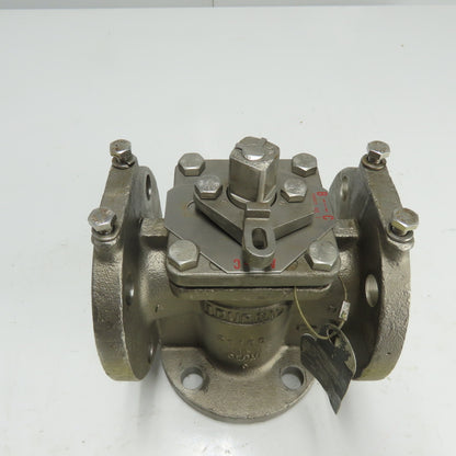 Flowserve 2-MG4-11D-0T9M1GA 2" Stainless Steel Industrial Plug Valve CF8M