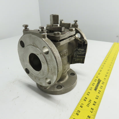 Flowserve 2-MG4-11D-0T9M1GA 2" Stainless Steel Industrial Plug Valve CF8M
