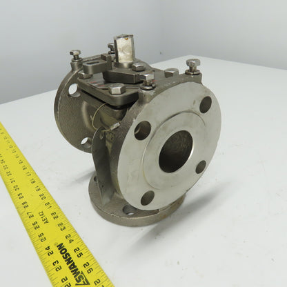 Flowserve 2-MG4-11D-0T9M1GA 2" Stainless Steel Industrial Plug Valve CF8M