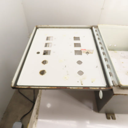 Hoffman A-242010LP Electrical Enclosure 24" x 20" x 10" W/Backplate NEMA 12/13