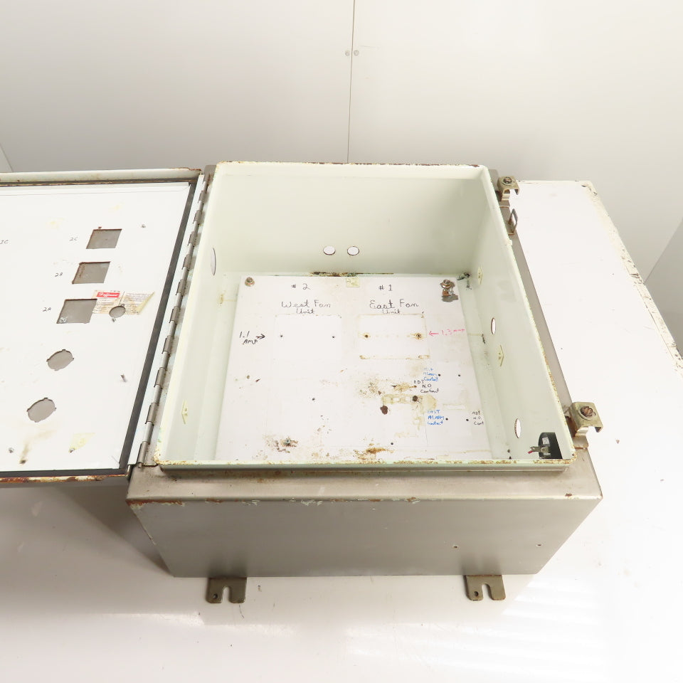 Hoffman A-242010LP Electrical Enclosure 24" x 20" x 10" W/Backplate NEMA 12/13