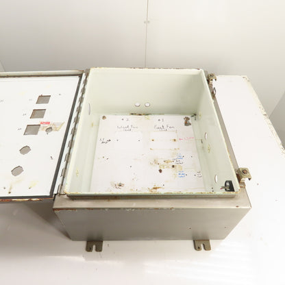 Hoffman A-242010LP Electrical Enclosure 24" x 20" x 10" W/Backplate NEMA 12/13