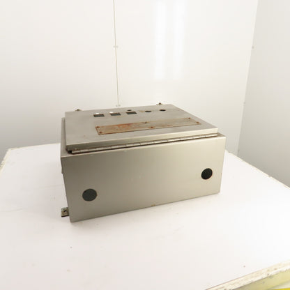 Hoffman A-242010LP Electrical Enclosure 24" x 20" x 10" W/Backplate NEMA 12/13