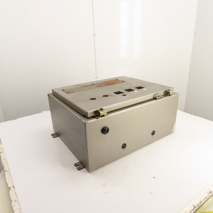 Hoffman A-242010LP Electrical Enclosure 24" x 20" x 10" W/Backplate NEMA 12/13