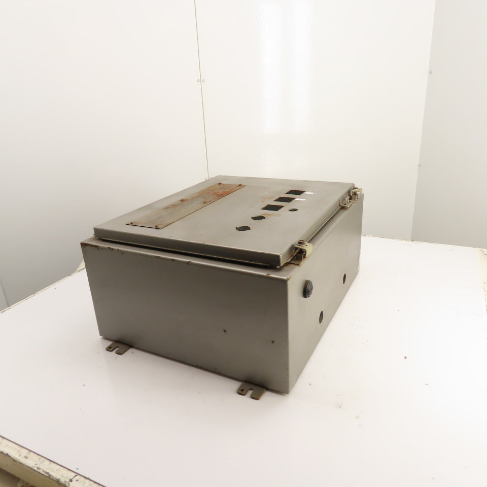 Hoffman A-242010LP Electrical Enclosure 24" x 20" x 10" W/Backplate NEMA 12/13
