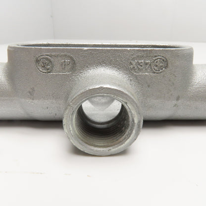 Crouse Hinds X37 1" Threaded Conduit Body Cross Conduilet Lot Of 2