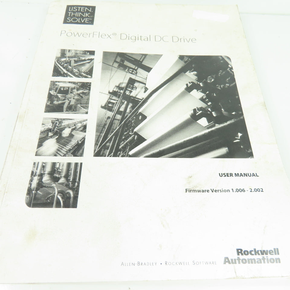 Allen Bradley Rockwell PowerFlex Digital DC Drive User Manual Version1.006-2.002
