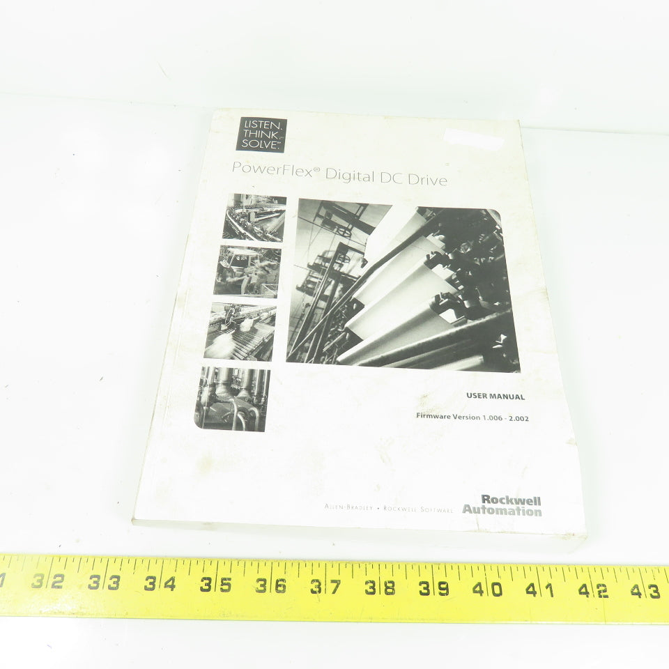Allen Bradley Rockwell PowerFlex Digital DC Drive User Manual Version1.006-2.002
