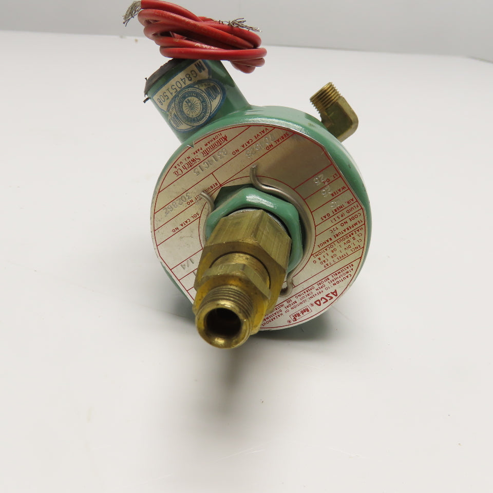 Asco 8314C15 1/4" NPT Brass Solenoid Valve 110/120V