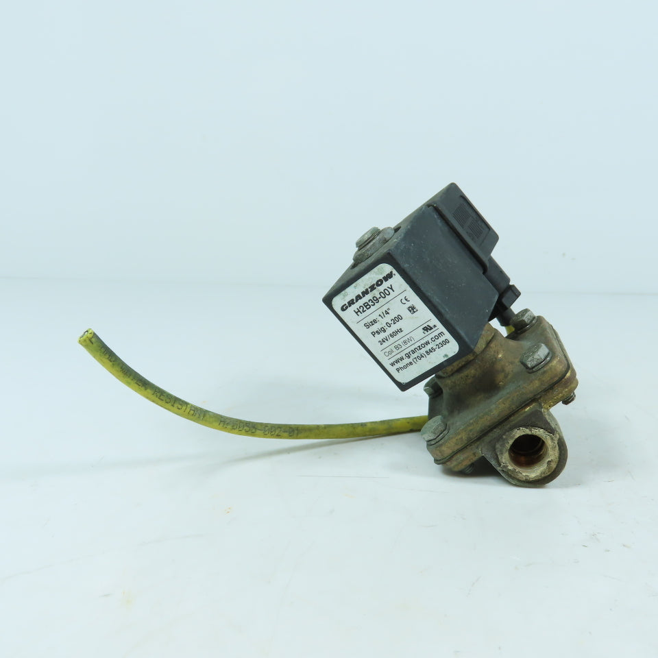 Granzow H2B39-00Y Solenoid Valve 1/4" NPT 24V 60Hz 0-200 PSI