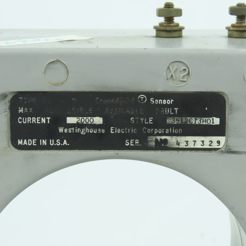Westinghouse 3512C13H01 Groundguard Sensor 2000A Max Fault Current