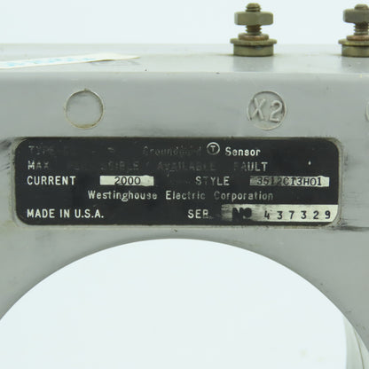Westinghouse 3512C13H01 Groundguard Sensor 2000A Max Fault Current