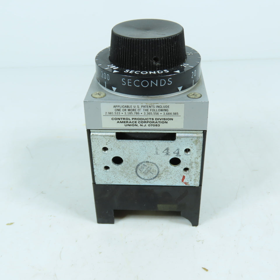 Agastat 7012AE Pneumatic Time Delay Relay 120V 20-200 Sec