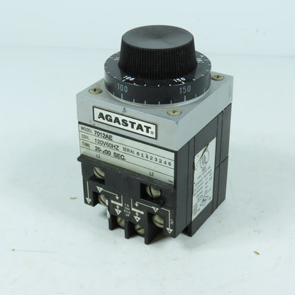 Agastat 7012AE Pneumatic Time Delay Relay 120V 20-200 Sec