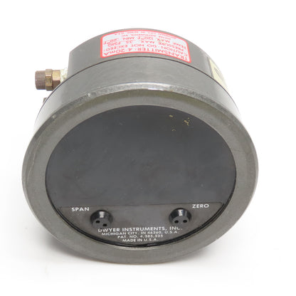 Dwyer 602-5 Pressure Transmitter 0-20PSI 1/8" NPT