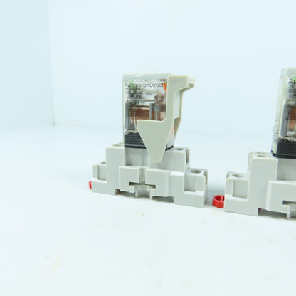 AutomationDirect 781-1C-24A Ice Cube Relays 24VAC SPDT 15A W/Bases Lot of 3