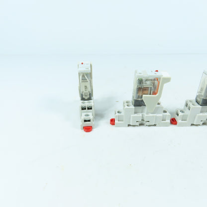 AutomationDirect 781-1C-24A Ice Cube Relays 24VAC SPDT 15A W/Bases Lot of 3