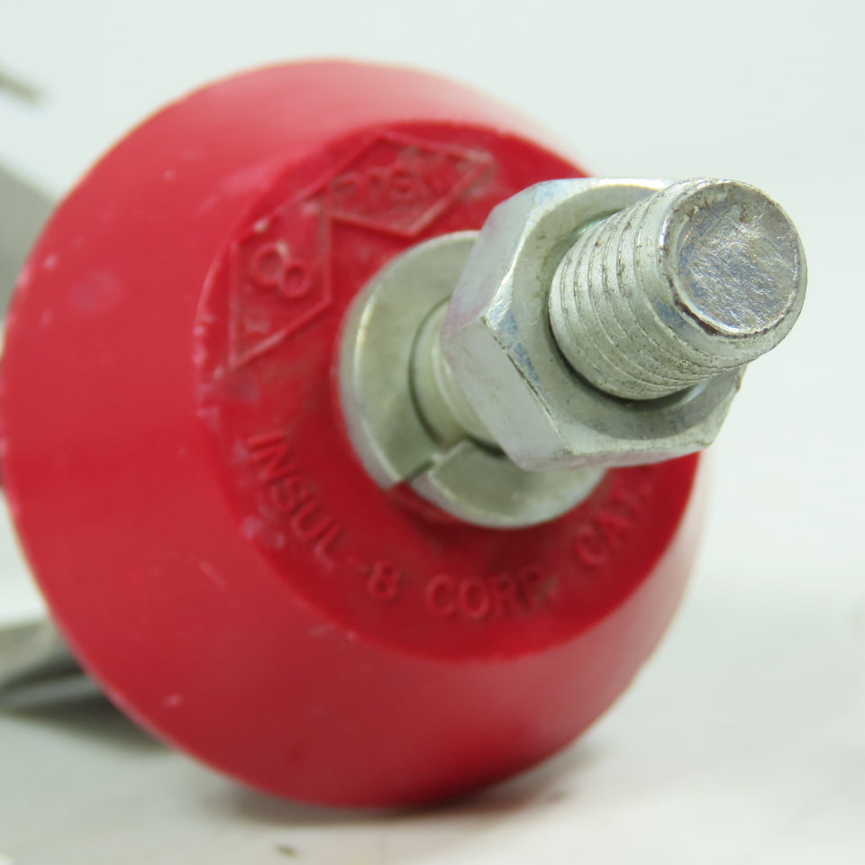 Insul-8 Corp 8300-W Red Conductor Bar Insulators Lot of 6