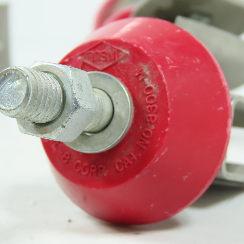 Insul-8 Corp 8300-W Red Conductor Bar Insulators Lot of 6