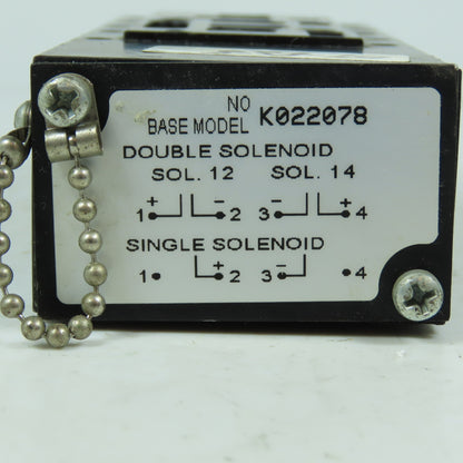 Ross Controls K022078 Pneumatic Solenoid Valve Base Manifold Sub-Base