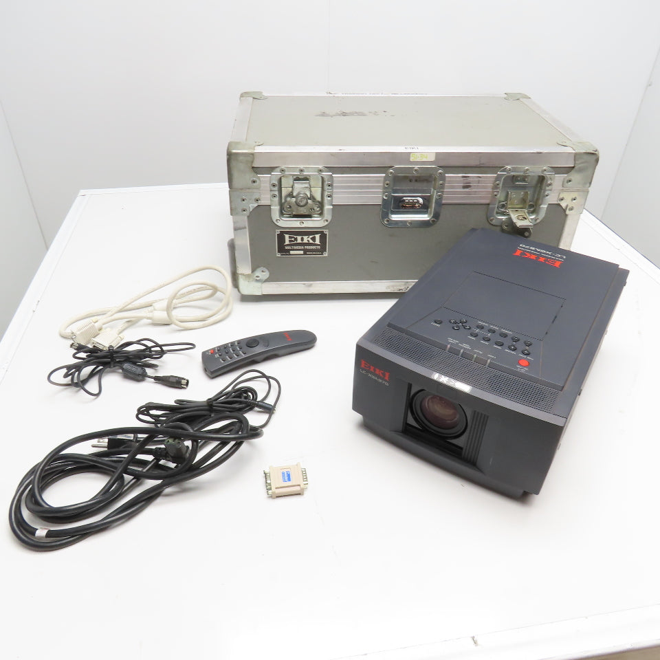 Eiki LC-XGA970 Multimedia Video Projector 100/120V 50/60Hz W/ Case & Cables