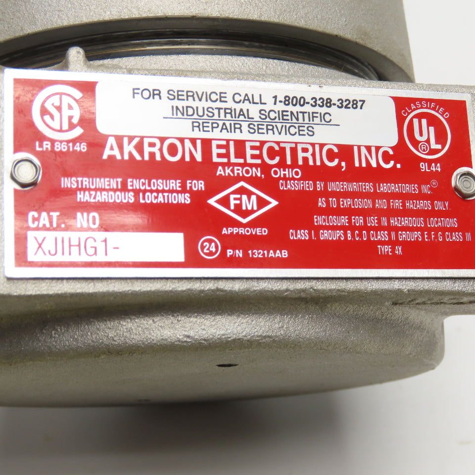 Akron McNeill XJIHG1 Sulfur Dioxide Sensor In Hazardous Location Enclosure