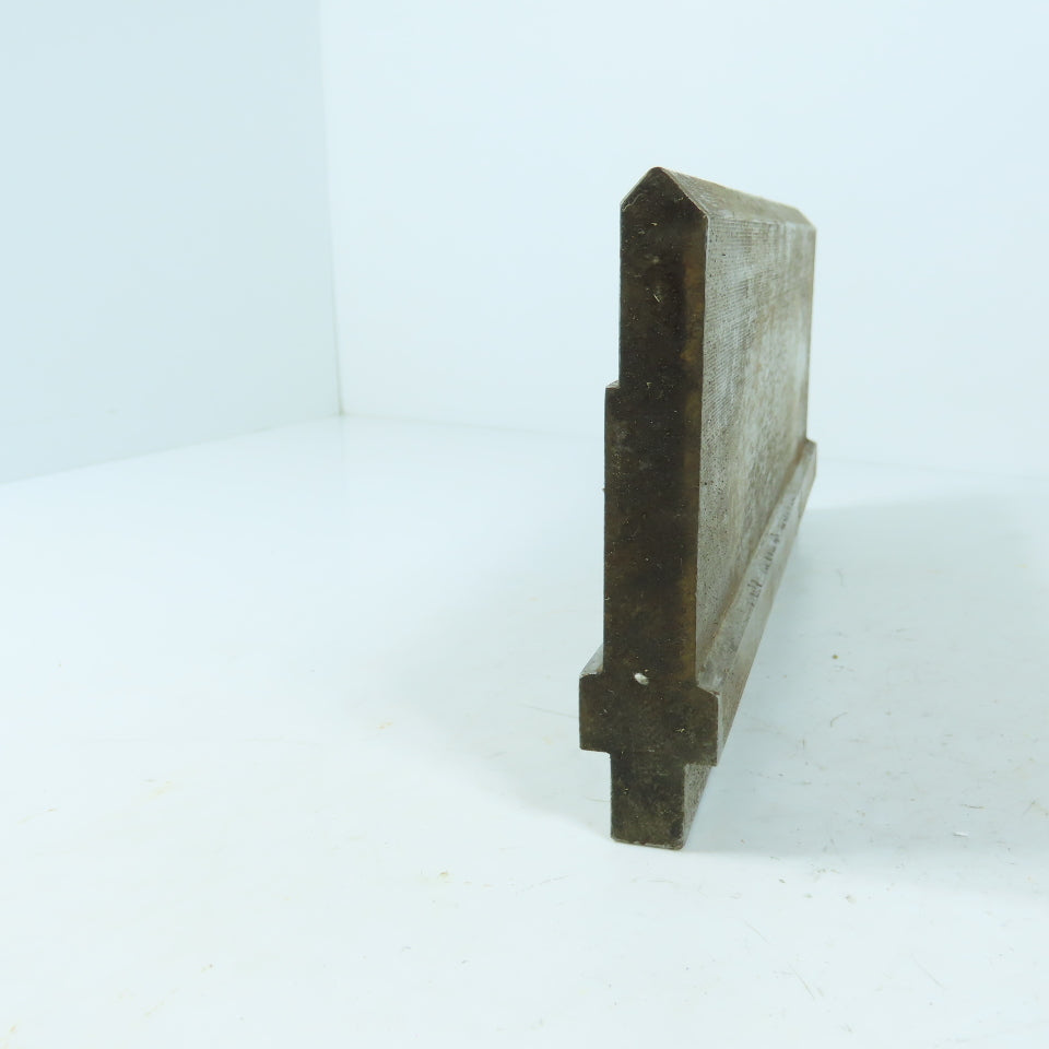 10" Long 90° V-Forming Press Brake Die Punch 3-5/8" H 1/2" Thick 1/2" Tang