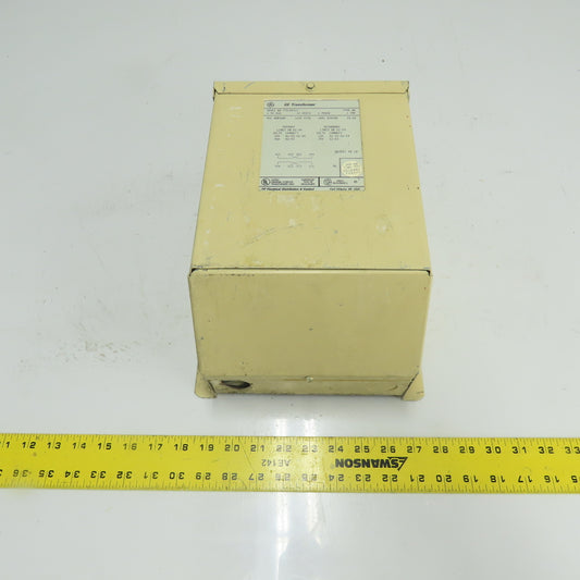 GE General Electric 9T51B0011 1.50KVa Transformer 240/480V Pri 120/240V Sec 1Ph