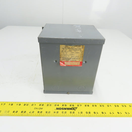 Square D 2S7FIS 2KVa Dry Type Transformer 1Ph 208V Pri 120/240V Sec