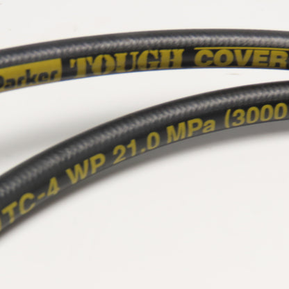 Parker 1/4" (-6) JIC Female Swivel Fitted Hydraulic Hose Assembly 3000PSI 73"