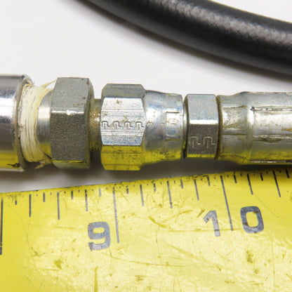 Parker 1/4" (-6) JIC Female Swivel Fitted Hydraulic Hose Assembly 3000PSI 73"