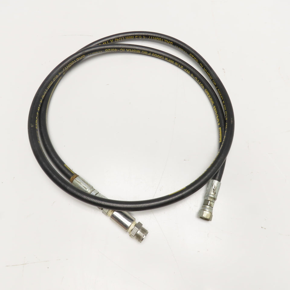 Parker 1/4" (-6) JIC Female Swivel Fitted Hydraulic Hose Assembly 3000PSI 73"