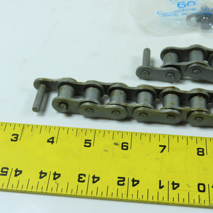 HKK Chain 60R AQUA II Roller Chain Remnants 12", 15" & 9 Links