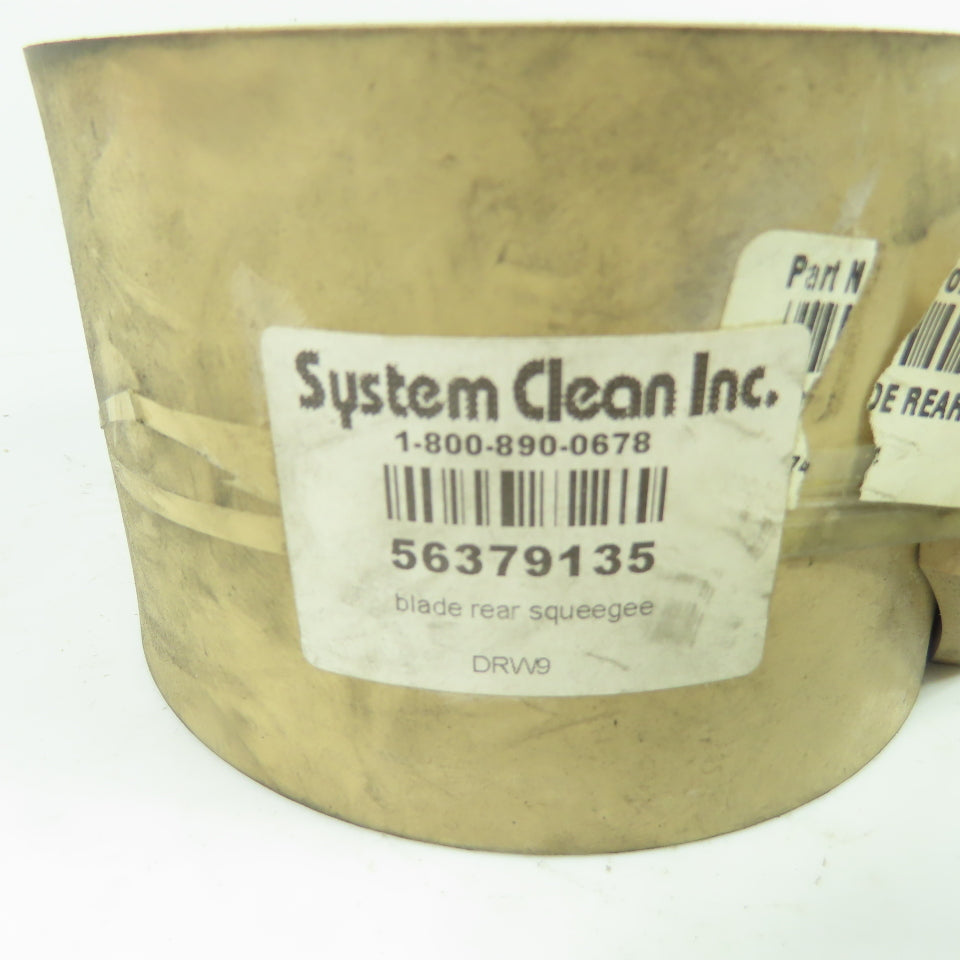 System Clean 56379135 Rear Squeegee Blade Rubber 3-1/4" Wide