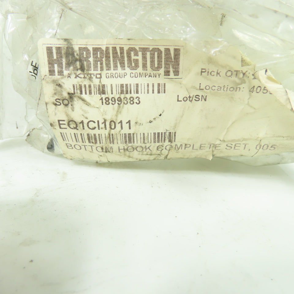 Harrington Kito EQ1CI1011 Steel Bottom Hook NEW