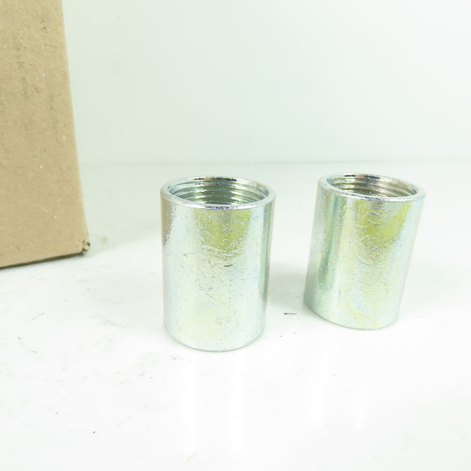 Conduit Pipe Products 3/4" Galvanized Conduit Coupling 1-5/8" Tall Lot Of 46