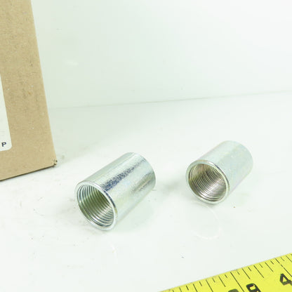 Conduit Pipe Products 3/4" Galvanized Conduit Coupling 1-5/8" Tall Lot Of 46