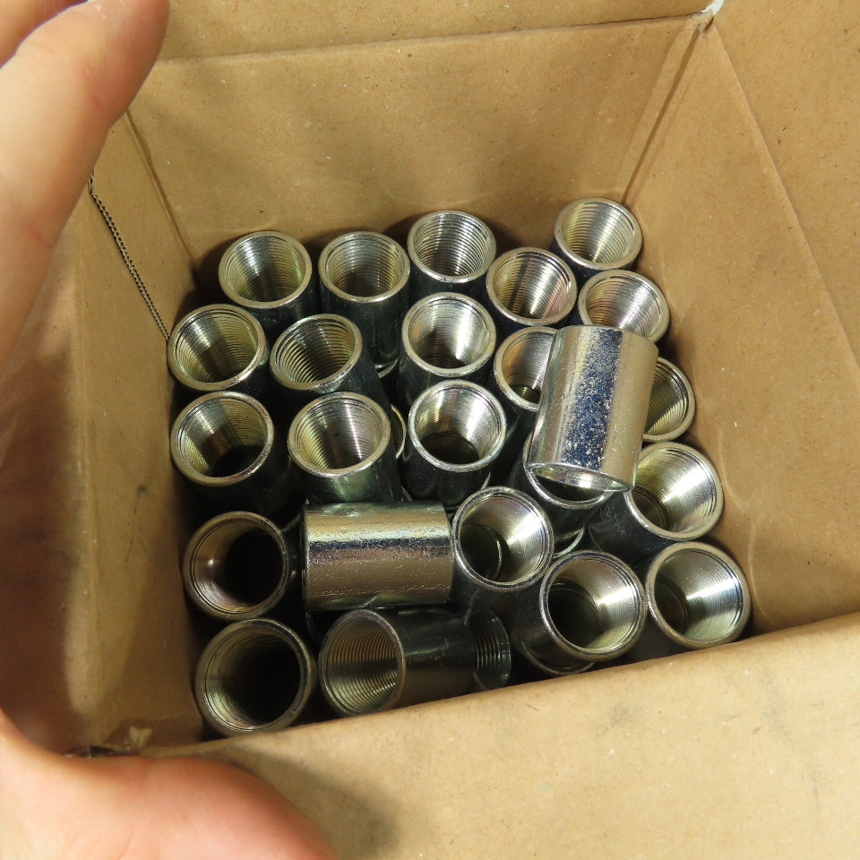 Conduit Pipe Products 3/4" Galvanized Conduit Coupling 1-5/8" Tall Lot Of 46