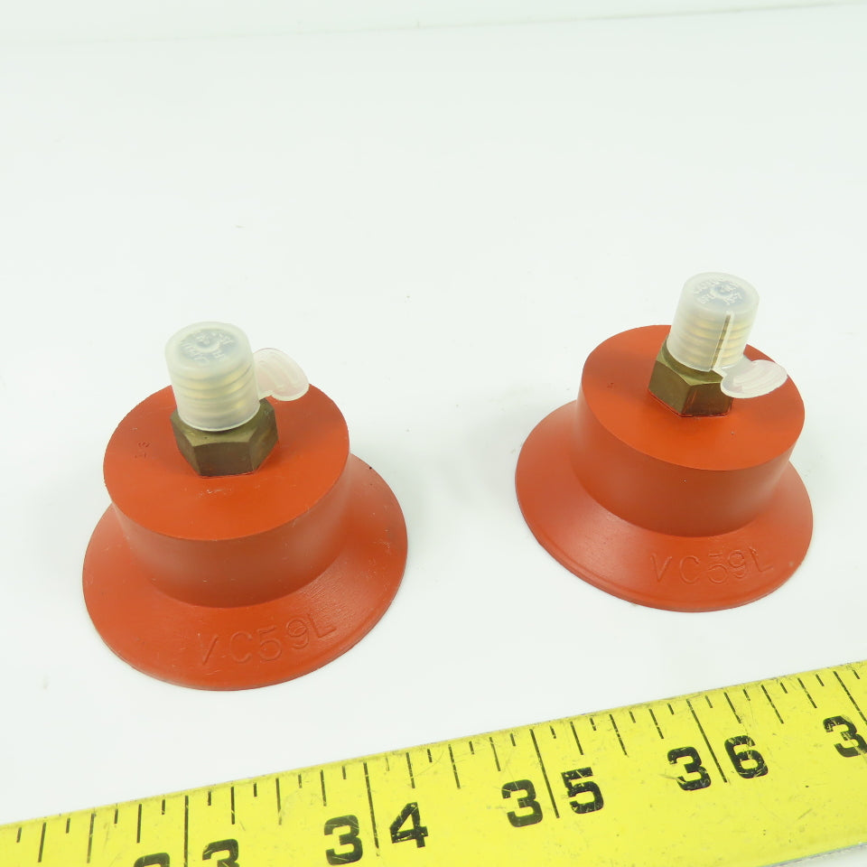 VC59L Bellows Vacuum Cup 58mm OD Lot Of 2
