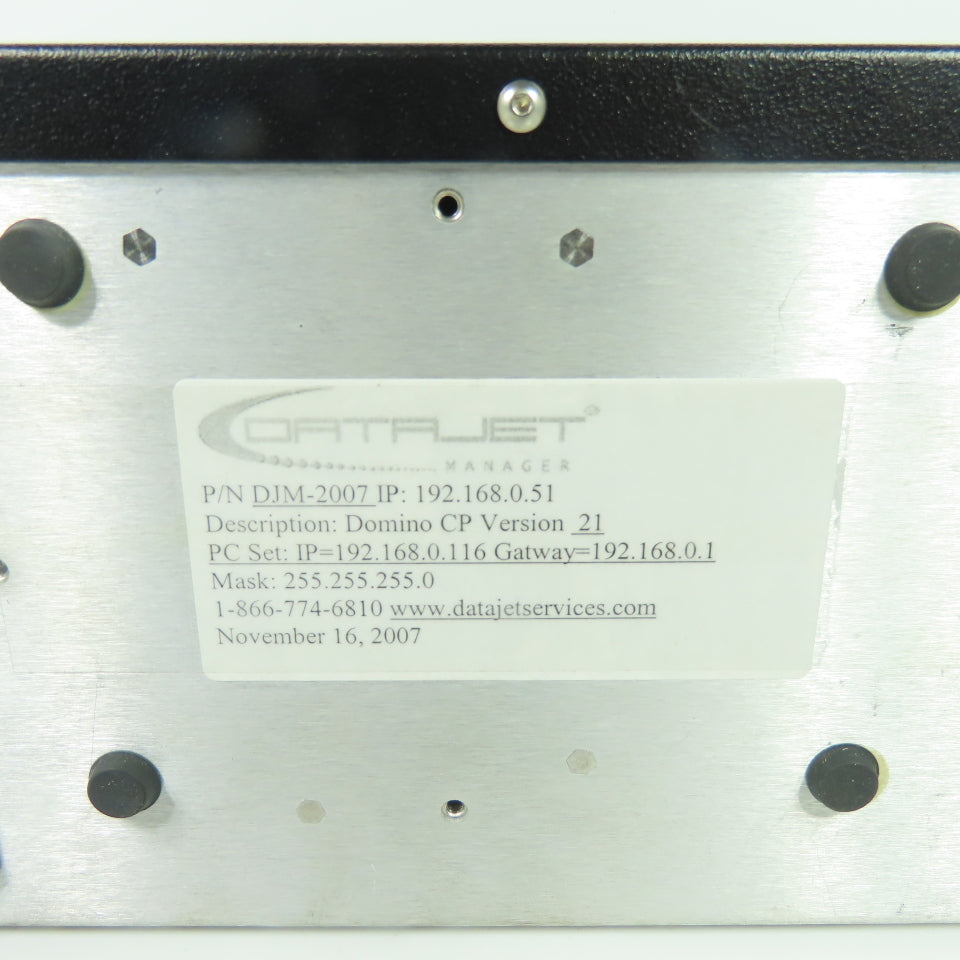 Datajet DJM-2007 Manager Domino CP Version