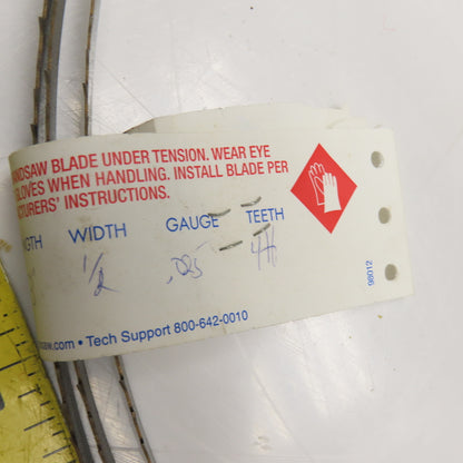 Lenox 1/2" x 147" Long Band Saw Blade .025" Thick 4 TPI Lot Of 2