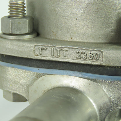 ITT 2360 1" Manual Diaphragm Valve 13-1/2" OAL