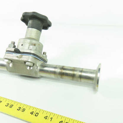 ITT 2360 1" Manual Diaphragm Valve 13-1/2" OAL