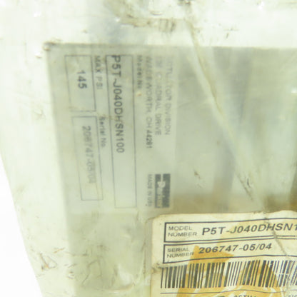 Parker P5T-J040DHSN100 Compact Pneumatic Cylinder Actuator 40mm Bore 100mmStroke