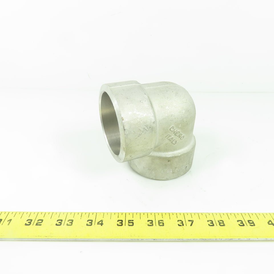 Chero F304L Stainless Steel 2" 90° Elbow Socket