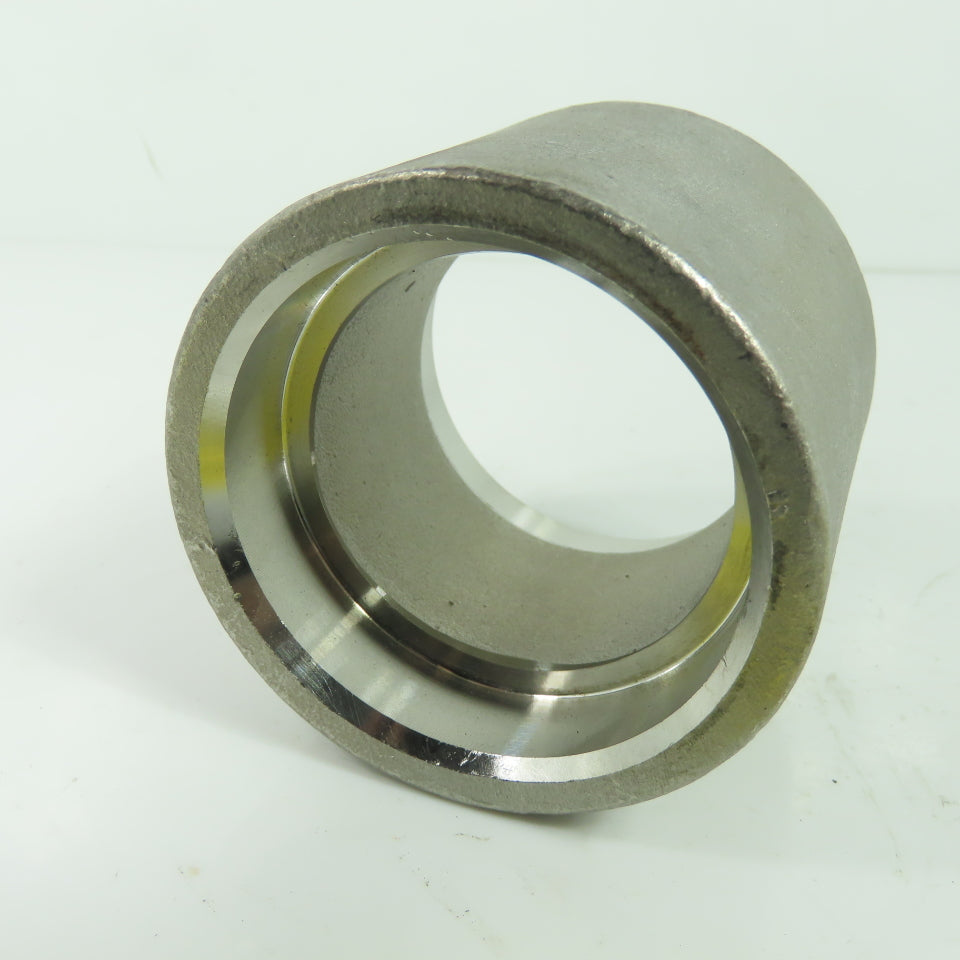 MB 304 SP114 150 2" Stainless Steel 2" Coupling Socket Weld 2.5" Tall