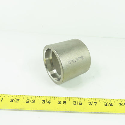 MB 304 SP114 150 2" Stainless Steel 2" Coupling Socket Weld 2.5" Tall
